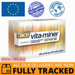 Acti Vita-miner Senior, 60 tablets — Made in Poland by Aflofarm — Free Delivery