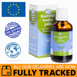 IODINE WATER SOLUTION, 40G - MADE IN POLAND - FREE SHIPPING