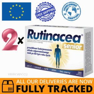 2 x RUTINACEA SENIOR 180 TABS - MADE IN POLAND - FREE SHIPPING 2 x RUTINACEA SENIOR 180 TABS - MADE IN POLAND - FREE SHIPPING