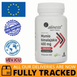 Aliness Mumio Himalayan Shilajit Extract 90 capsules — Made in Poland — Free Delivery