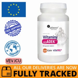 Aliness ProADEK vitamins 60 capsules — Made in Poland — Free Delivery Aliness ProADEK vitamins 60 capsules — Made in Poland — Free Delivery
