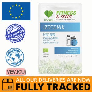 Aliness Fitness & Sport Isotonic Bio, 100g — Made in Poland — Free Delivery Aliness Fitness & Sport Isotonic Bio, 100g — Made in Poland — Free Delivery