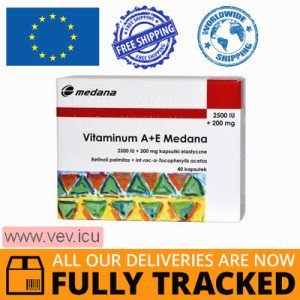 Vitaminum A + E Medana, 40 capsules — Made in Poland — Free Delivery