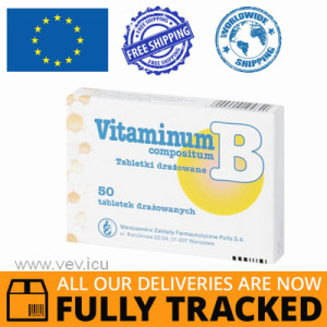 VITAMINUM B COMPOSITUM 50 TABLETS — MADE IN POLAND — FREE SHIPPING
