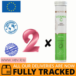 Novel Vitamin C, 2p x 20 effervescent tablets — Made in Slovakia — Free Delivery