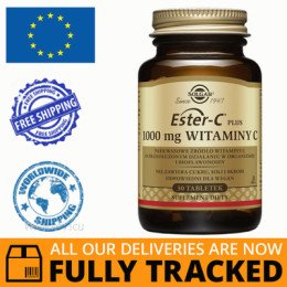 SOLGAR ESTER C PLUS 1000MG VITAMIN C 30 TABS - MADE IN USA - FREE SHIPPING