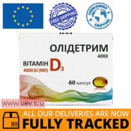 Olidetrim 4000 vitamin D3 60 capsules — Made in Poland — Free Delivery