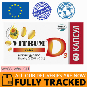 Vitrum D3 Plus 2000, 60 capsules — Made in Poland — Free Delivery