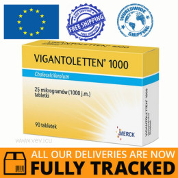 VIGANTOLETTEN 1000 J.M. 90 TABS - MADE IN GERMANY - FREE SHIPPING