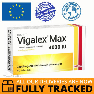 VIGALEX MAX 4000IU 60 TABS — MADE IN POLAND — FREE SHIPPING