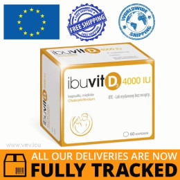 Ibuvit D3 4000 IU 60 capsules — Made in Poland by Polpharma — Free Delivery