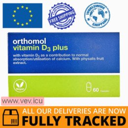 Orthomol Vitamin D3 Plus, for the bone skeleton and bone structure for a course of admission 60 capsules — Made in Germany — Free Delivery
