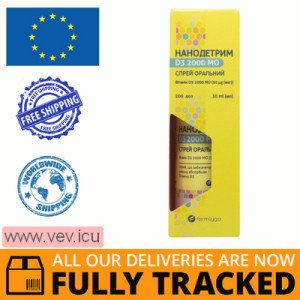 Nanodetrim D3 2000 IU oral spray, 30 ml — Made in Estonia — Free Delivery