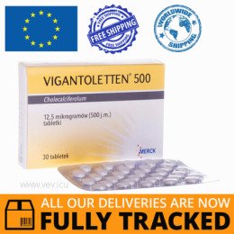 VIGANTOLETTEN 500 J.M. 30 TABS- MADE IN GERMANY — FREE SHIPPING