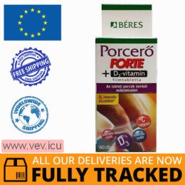 Porcero Forte + vitamin D3, 60 tablets — Made in Hungary — Free Delivery 
