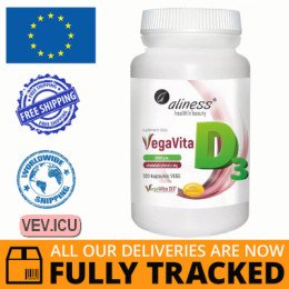 Aliness Vitamin D3 2000 IU, 120 capsules — Made in Poland — Free Delivery