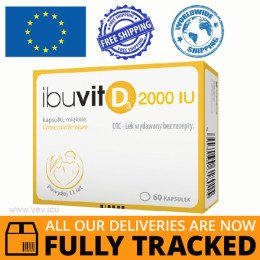 Ibuvit D3 2000 IU 60 capsules — Made in Poland by Polpharma — Free Delivery