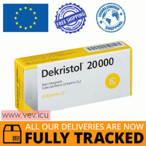 Dekristol D3 20 000 IU, 20 capsules — Made in Germany — Free Delivery