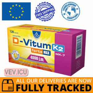 D-Vitum Forte Max 4000 IU K2 MK-7 120 Caps | Big Pack Vitamin D