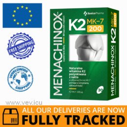 MENACHINOX K2 MK-7 200 30 CAPS - MADE IN POLAND - FREE SHIPPING 