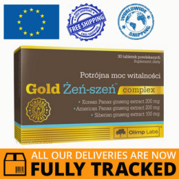 GOLD GINSENG (Żeń-Szeń) COMPLEX 30 TABS — MADE IN POLAND — FREE SHIPPING