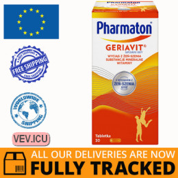 Geriavit Pharmaton 30 capsules — Made in Poland — Free Delivery