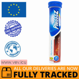 Plusssz Ginseng + Multivitamin with Vitamin C, 20 effervescent tablets — Made in Poland — Free Delivery