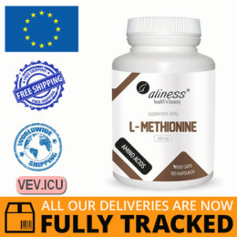 Aliness L-Methionine 500mg  100 capsules — Made in Poland — Free Delivery