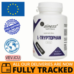 Aliness L-Tryptophan 500mg 100 capsules — Made in Poland — Free Delivery