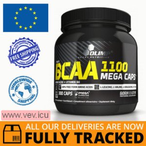 Olimp BCAA 1100 Mega Caps, 300 capsules — Made in Poland — Free Delivery