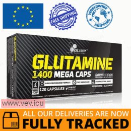 Olimp Glutamine 1400 Mega Caps, 120 capsules — Made in Poland — Free Delivery