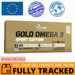 Olimp Gold Omega 3 Sport Edition, 120 capsules — Made in Poland — Free Delivery