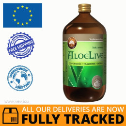 ALOELIVE ALOE VERA JUICE 1L - MADE IN POLAND - FREE SHIPPING