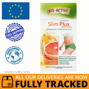 BIG-ACTIVE SLIM PLUS, SLIMMING TEA 20 SACHETS - MADE IN POLAND - FREE SHIPPING