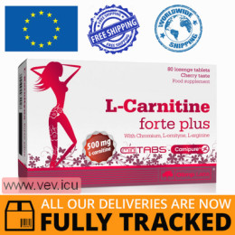 Olimp L-Carnitine Forte Plus, cherry flavor, 80 lozenges — Made in Poland — Free Delivery