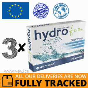 3 x HYDROFEM 30 TABS - MADE IN POLAND - FREE SHIPPING
