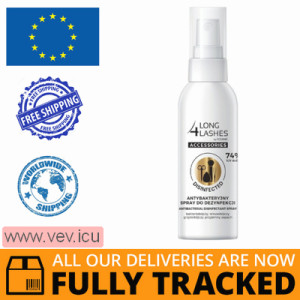 Long 4 Lashes Accessories antibacterial spray for disinfecting cosmetic accessories 50ml — Made in Poland — Free Delivery