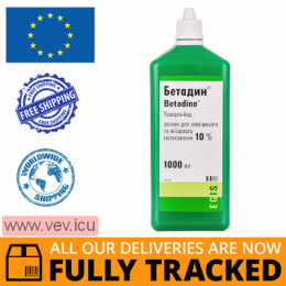 Betadine solution for external and local use 10% 1000ml — Made in Hungary — Free Delivery