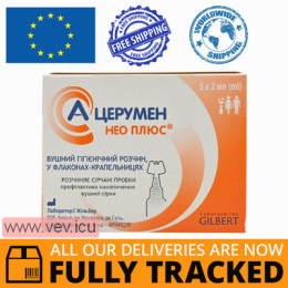 A-Cerumen Neo Plus ear solution 2ml x 5 ml — Made in France — Free Delivery