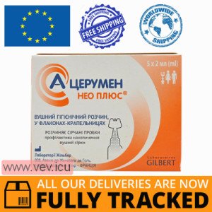 A-Cerumen Neo Plus ear solution 2ml x 5 ml — Made in France — Free Delivery