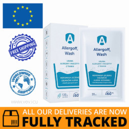 ALLERGOFF LIQUID FOR FABRICS 120ML (6 x 20ML)- MADE IN POLAND — FREE SHIPPING