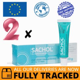 2 x SACHOL DENTAL GEL 10G — MADE IN CANADA — FREE SHIPPING