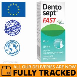 Dentosept Fast Spray 30Ml — Made in Poland — Free Delivery