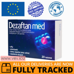 Dezaftan med 20 lozenges — Made in Poland by Aflofarm — Free Delivery