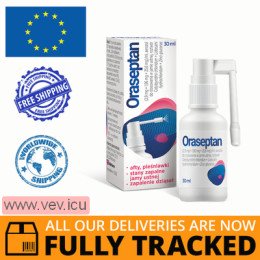 Oraseptan, spray for use in the oral cavity, solution 30ml — Made in Poland by Aflofarm — Free Delivery
