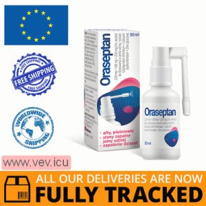 Oraseptan, spray for use in the oral cavity, solution 30ml — Made in Poland by Aflofarm — Free Delivery