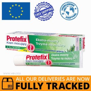 Protefix, denture fixative cream with aloe vera, extra-strong, 47g — Made in Germany — Free Delivery