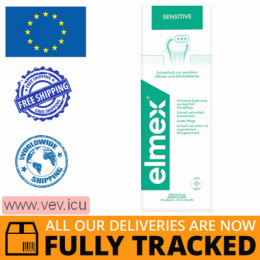 Elmex Sensitive Plus, mouthwash, 400 ml — Made in Poland — Free Delivery