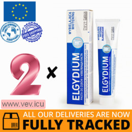 Elgydium, whitening, toothpaste 2p x 75 ml  — Made in Poland — Free Delivery