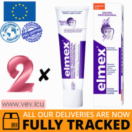 Elmex, toothpaste Professional Enamel Protection, 2p x 75 ml — Made in Poland — Free Delivery